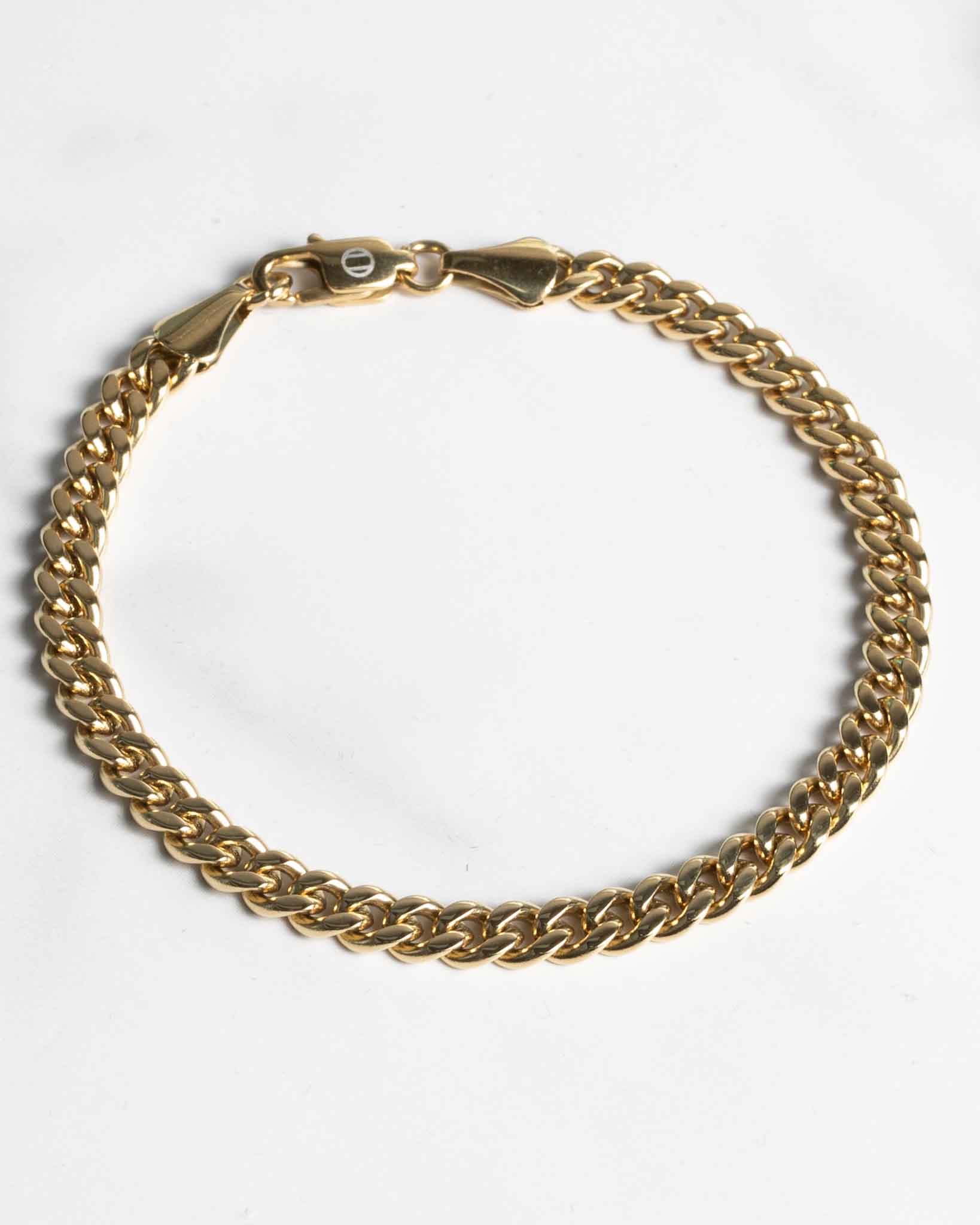 Pansar armband guld 5mm