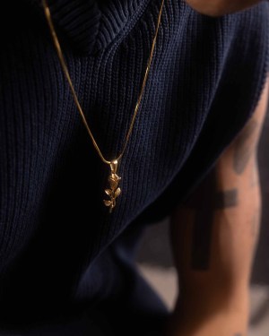 Ros Halsband Guld - miniatyr 2