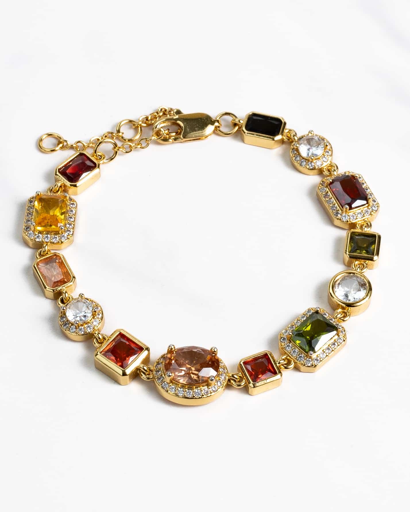 Gemstone Armband Guld 5A