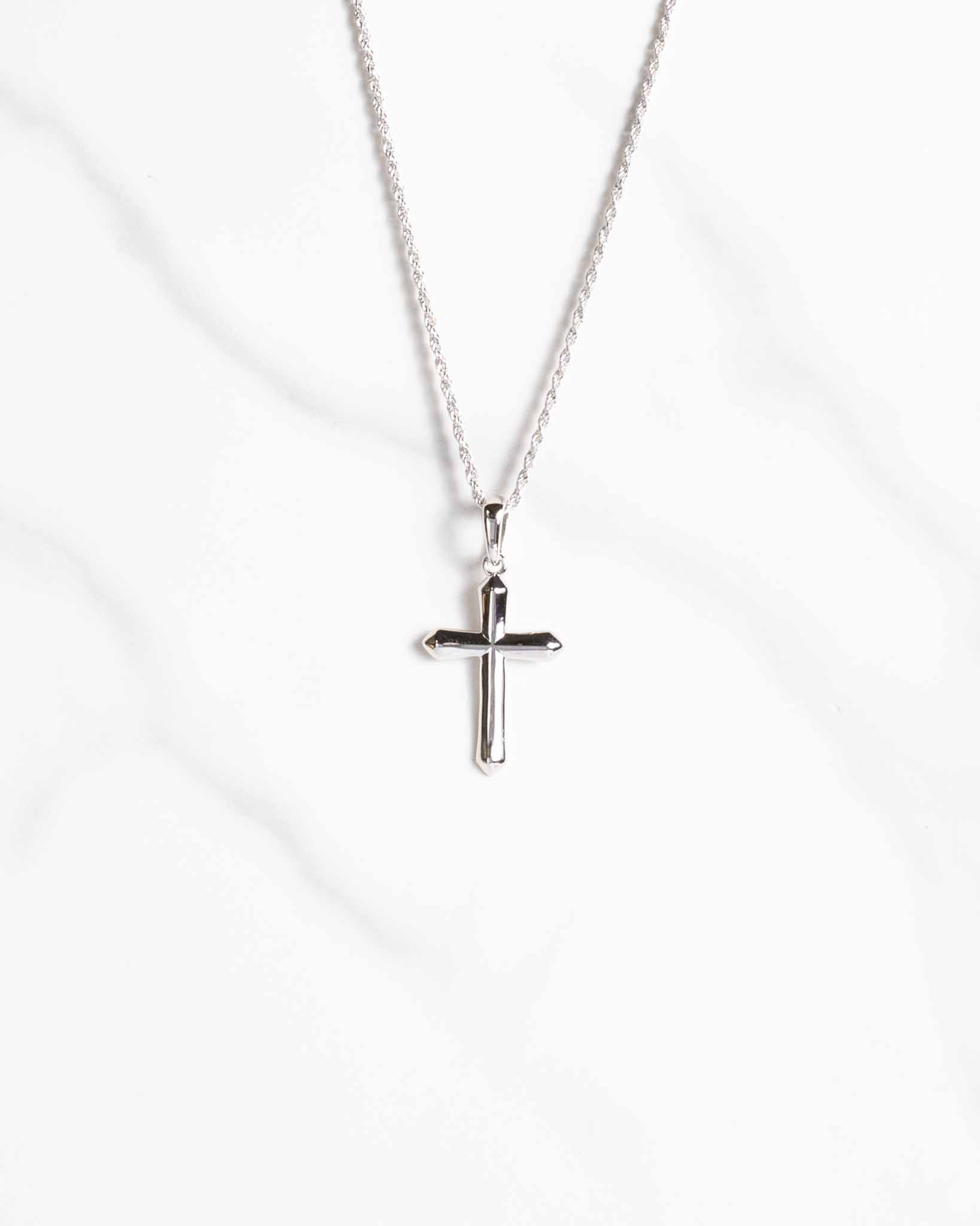 s925 - Korshalsband silver S