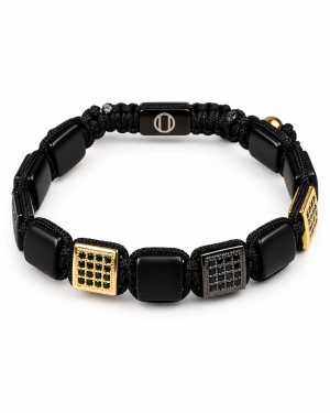 Onyx armband i sten